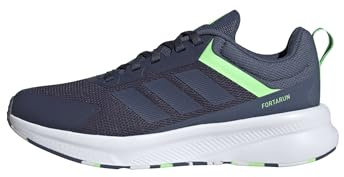 adidas Unisex Kids Fortarun 4.0 Shoes Junior, Shadow Navy/preloved Ink/Lime Burst, 4.5 UK