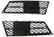 Nebelscheinwerfergitter Für BMW E60 E61 528i 535i 550i Front Stoßstange Nebel Licht Lampe Grills Abdeckung Nebelscheinwerferblenden.,C-1 Pair