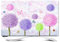 JANEMUA Indoor TV Screen Protector Cover, Purple Pattern Dust/Sun Proof Art Decoration Cover,Universal for Desktop/Desktop Monitor/Wall Mount/Curved TV-C||55inch