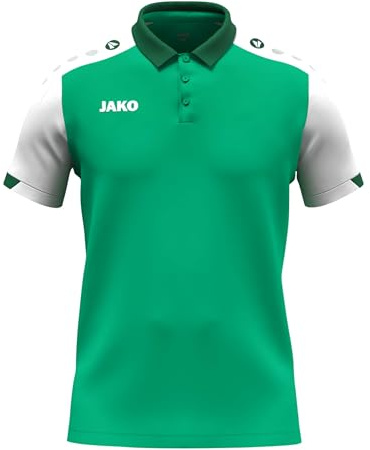JAKO Unisex Poloshirt Dynamic, grün/weiß/dunkelgrün, 4XL