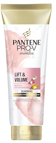 Pantene Pro-V Lift & Volume Haarverdickende Pflegespülung mit Biotin, Silikonfrei 325ml. Pro-V Miracles Pflegespülung, Angereichert mit Antioxidantien. Sichtbar Dickeres und Volleres Haar