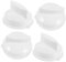 Gadpiparty Lot De 4 Boutons De Commande Pour Four À Micro-Ondes Minuterie Pièces De Rechange Pour Four Bouton De Micro-Ondes Bouton De Rechange En Plastique Blanc