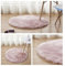 Alfombra de lana artificial de piel de oveja sintética para espacios cálidos y acogedores (rosa)