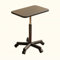 Asiwnshw Scrivania in Piedi Altezza Regolabile, Tavolino Stand Up TV con Ruote, Scrivania per Laptop Portatile, Scrivania per Computer Mobile, Comodino, Nero