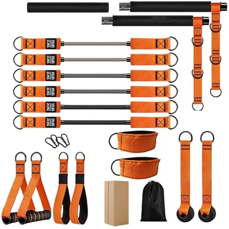 Dtaigou Kit de barre de pilates – Équipement d'exercice de façonnage du corps | Équipement de pilates portable pour épaules, taille, jambes, habitants d'appartement, professionnels, chercheurs