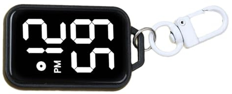 YIZITU Tragbare Schlüsselanhänger Elektronikuhr Für Schulprüfungen. Miniatur Digitaltaschenuhr Mit Langlebiger Kunststoffkonstruktion. Tragbare Schlüsselanhänger Uhr
