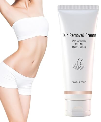 Haarentfernung Creme,100 g Nicht klebend Beruhigend Reparierend,Haarentfernungscreme Für Sensible Haut | Für Empfindliche Trockene Haut Pflege Beine & Arme Rücken Zuhause Reise Sommer Damen Herren