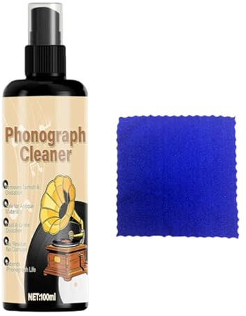 Record Cleaning Fluid 100ml, Album Cleaning Solution, Vinyl LP Cleaner Fluid for Men, Women, Boys, Girls, Youth, Teens, Son, Daughter, Family Music Collection