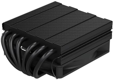 UieoKakeh Case Mini ITX Compatibile con 6 Heat Pipe Dissipatore CPU A Profilo Basso Altezza 51mm Radiatore TDP160W per Sistemi 1700/1200/115x/AM5 AM4 Nero