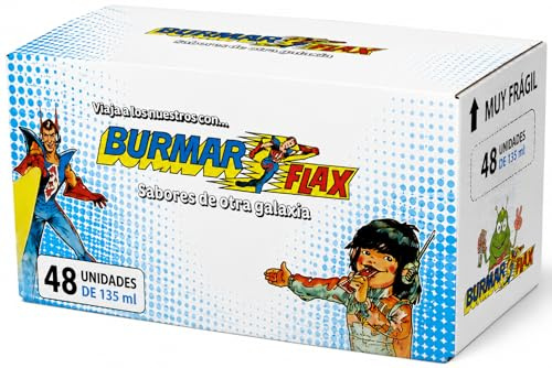 Burmar Flax Polos Helados Sabores Surtidos Pack de 48 x 135 ml | Ice Pops Congelables de Frutas | Helados Refrescantes para Niños y Adultos | Total 6,48 L