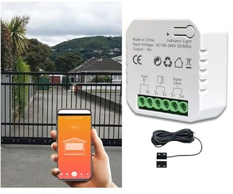 Electric Gate Opener Kit, Smart Home Accessories Garage Door Opener ZIGBEE 46x46x18mm AC 110-240V Remote Control