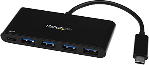 StarTech.com USB Hub USB Tipo C - Externo - Negro - 4 Total USB Port(s) - 4 USB 3.0 Port(s)