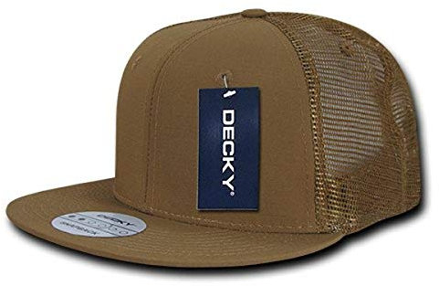 Decky Rip Stop Flat Bill Trucker Cap Coyote