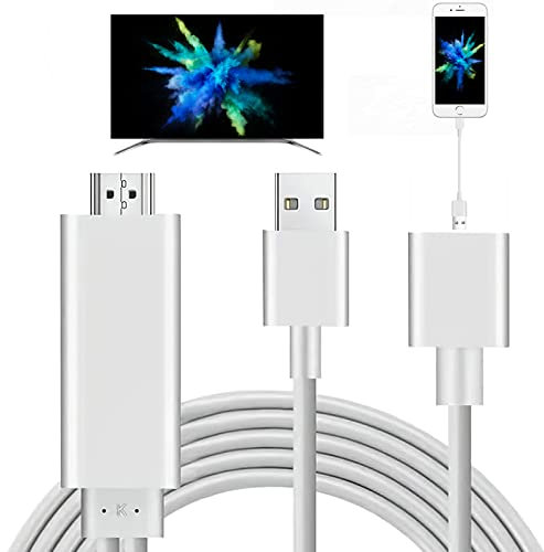 AMANKA Phone a HDMI, Full HD 1080P Mirroring Cavo Adattatore ad Phone MHL a HDMI HDTV, Compatibile con Phone 11/X/XR/XS/6/7/8,Samsung 6/7/9,Huawei P20/P30 Mate 20,Xiaomi 6