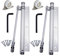 YUOIP® Ferme-Porte à Ressort en Alliage d'aluminium de Porte Closers réglable Facile à installer Dispositif de fermeture automatique 45kg (2 pièces)