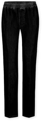 BRÜHL FINE TROUSERS Stoffhose Herren Gustav 190340 I Schlupfhose Herren mit Rundum-Gummibund aus Stretch-Denim-Qualität I Optimale Bewegungsfreiheit