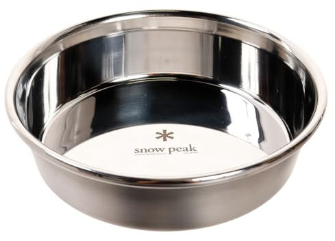 Snow Peak Gamelle pour chien unisexe en acier inoxydable Taille M