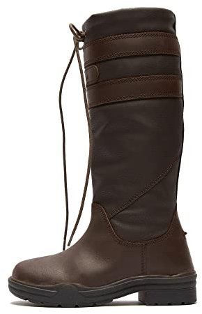 Brogini Longridge - Stivali lunghi per bambini, impermeabili, 33 mm, colore: Marrone