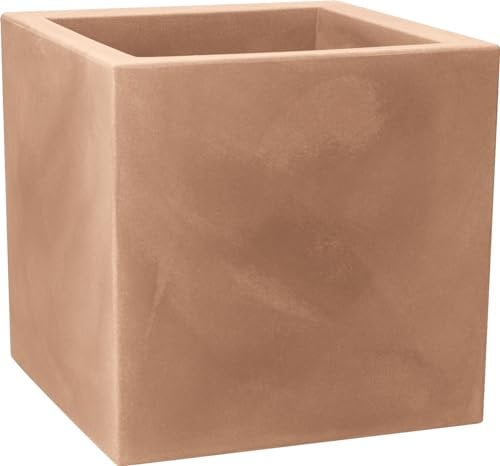 Nicoli Vaso Quadrato Momus 35X35 H35 Avana