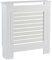 Home Source Radiator Cover Wooden Wall Cabinet Shelf Slatted Grill, White, Small 78cm