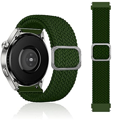 SeNool Cinturino Nylon Intrecciato Compatibile con Xiaomi Watch S1 PRO/Watch S1 / Watch S1 Active/Mi Watch, Ricambio Bracciale Compatibile con Amazfit GTR 4 - Verde