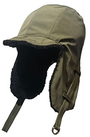 CLAPE Unisex Wasserdicht Warme Mütze mit Ohrenklappen Schneedichte Fliegermütze Trapper Mütze Fellmütze Herren Uschanka Mütze Nylon Bomber Hut