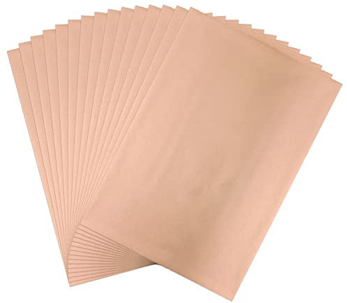 50 Blatt Toner Reaktivfolie Blatt für Bastelpapier Holografische Wärmeübertragung Bastelfolie Papier für Scrapbooking Stempeln Karton Wärmeübertragung DIY Handwerk Zubehör 20,1 x 29 cm Roségold
