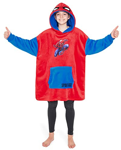 Marvel Spiderman Oversized Blanket Hoodie for Kids and Teens
