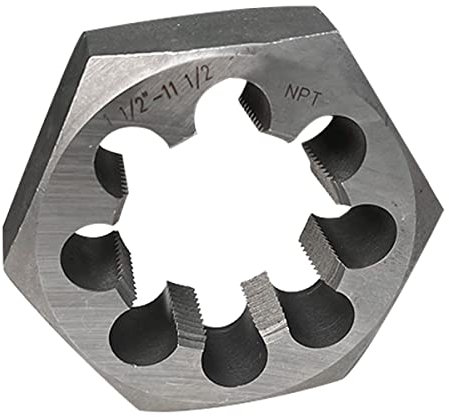 Npt Rohr-Schneideisen Sechskant-Schneideisen aus Karbonstahl, 3,8 cm - 11 1/2