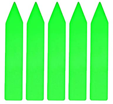 Marcadores de etiquetas de plantas de plástico, etiquetas de jardín de guardería impermeables de 2 pulgadas para hierbas, verduras, flores, semillas, plantas en maceta, 100 unidades, verde