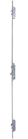 Yale 6500YGEC25INOX Serratura multipunto a Profilo Stretto e Tre Punti di Chiusura Anteriore e Leva 6500YG, Inossidabile, Entrada 25 mm