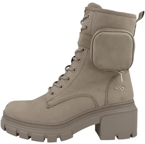 Dockers by Gerli Schnürboot mit Tasche Frauen Boot taupe EU40 Polyurethan Rockwear