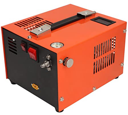 PCP Luftkompressor, 4500 Psi/30 Mpa Hochdruckpumpe, Eingebauter 12, 500 U/Min Kühlventilator, mit 8 mm Innengewinde Schnellkupplung für Tauchen, Outdoor, Brandbekämpfung, PCP Schlauchboot