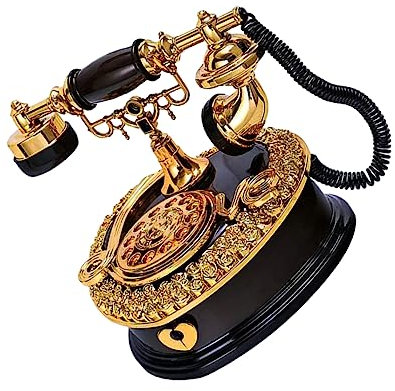 Warmhm Vintage Telefonförmige Spieldose Und Schmuckbox Drehbare Musikdose Mit Klarem Klang Dekorative Desktop Aufbewahrungsbox Und Büroverzierung Für Weihnachten Und Geburtstage