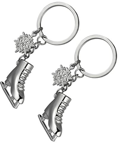 TOPPERFUN 2st Schuh Schlüssel Anhänger Schlittschuh-schlüsselanhänger Schlüsselanhänger Zum Eislaufen Schlüsselanhänger Aus Metall Eiskunstlauf Zinklegierung Zubehör Roller Skates Student