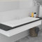 Vasque à Encastrer, Lavabo Encastré Lave-Mains Salle de Bain Lavabo encastré 101 x 39,5 x 18,5 cm Céramique Blanc