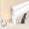 Esufeir 39/1M Blanco Burlete Puerta Entrada,Goma Burlete Bajo Puerta Exterior,Autoadhesivo Silicona Aislante Acustico InsonorizarBurletes,Tira Sellado para Puerta Interior,Cubre Puertas el Suelo Frio