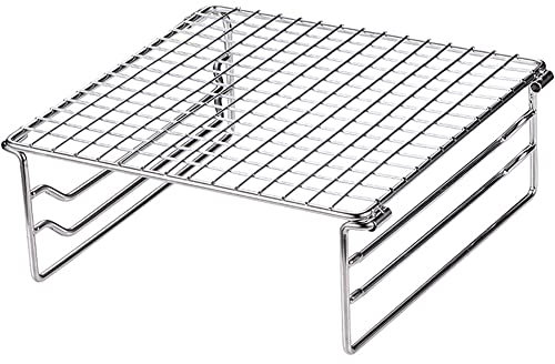 Asuinxurr Klappbarer Grillrost Campinggrill Mini Outdoor Grillrost Edelstahl für Picknick Wandern Camping BBQ