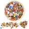 300g Pietre Agata Naturali, Gemme Colorate Naturali 9-12mm, Cristallo burattato Pietre, Pietre Naturali, Pietre Naturali Lucidata per Bambini Decorativi Artigianato Meditazione sul Reiki Naturale