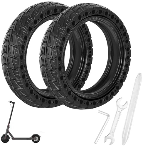 E-Scooter-Reifen 8,5 Zoll, 2 Stück, Solid Reifen, 50/75-6,1 Vollgummi für Xiaomi Pro 2/Mi Pro 2/M365/1S/Pro, 3 Montagewerkzeug