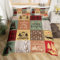 Homewish Retro Camper Bettbezug Happy Camping 135x200 Bettwäscheset für Kinder Erwachsene,Rv Camping Zubehör Bettbezug für Reiseanhänger Wohnmobile,Vintage Rustic Buffalo Plaid Bettset