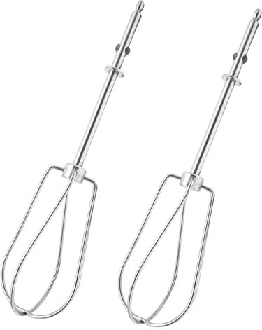 USHXVG 2 Pieces Replacement Egg Beaters, Electric Egg Beater Accessories, Stainless Steel Egg Beater, Whisk Replacement Parts, Universal Egg Beater, Mixing Device