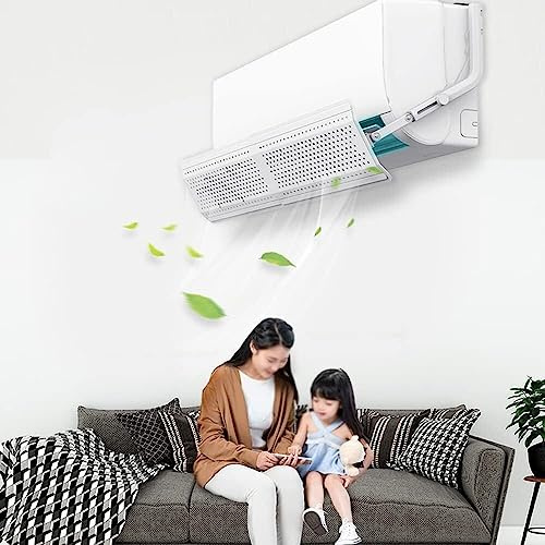 An der Wand montierter Klimaanlagen-Deflektor, in mehreren Winkeln verstellbare und drehbare Anti-Gerade-Wind-Haube, Halbfiltration