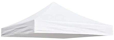 2.9x2,9 Gavoebo -Baldachinersatz, weißer Gavillon -Baldachin -Dach, Ersatzdach für Gartenpavillons, wasserdicht 420d Oxford Stoffpavillon -Ersatzdach (nur Oben)