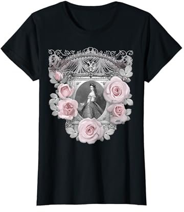 Kaiserin Elisabeth von Österreich / Sisi - mit Rosen in Rosa T-Shirt