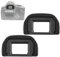 2 Piezas Protector de Visor de Repuesto Compatible con Canon EF EOS 300D 350D 400D 450D 500D 550D 600D 1000D 1100D 700D 100D 100D, Reemplaza el Ocular EF Eyepiece Eye Cup Viewfinder (Negro)