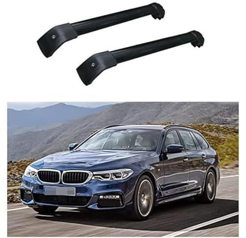 yeingo 2 Stücke Auto Dachträger-Querstangen, für BMW 5 Series G31 Touring Estate 2017-2022 Aluminium Dachträger Lastenträger GepäCktransport Zubehör,B