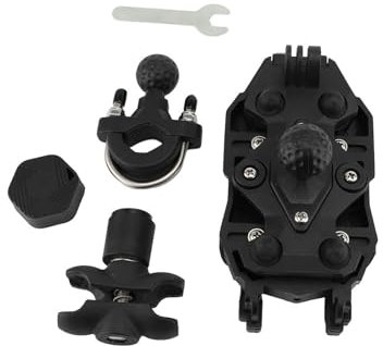 WODHMIEY Supporto Per Telefono Con Attacco Forcella Per Moto, Supporto Per Telefono, Supporto Per Cellulare Per Moto Regolabile E Resistente Con Molla Superiore Resistente (Manubrio A Forma Di U)