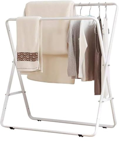 Porte-Serviettes sur Pied, Porte-Serviettes, adapté au Salon, Salle de Bain, Chambre à Coucher, Balcon extérieur, Porte-Serviettes antirouille