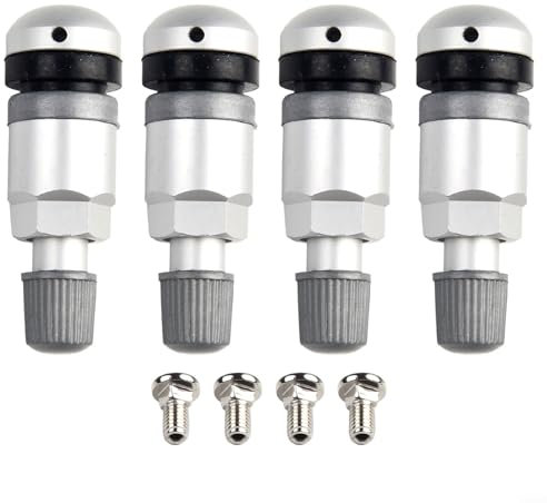 HOHOVYVY Tyre Pressure Sensor, Valve Car Tyres, Tyre Pressure Monitor, 4 Pieces TPMS Tyre Pressure Sensor Valve Stem Repair Kit Fit for BMW 5 Series